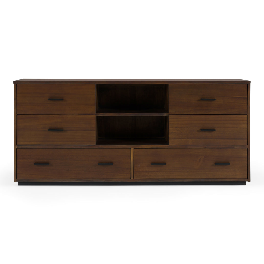 Fantasia - Contemporary Dark Walnut Dresser