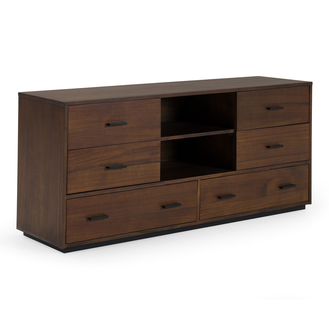 Fantasia - Contemporary Dark Walnut Dresser