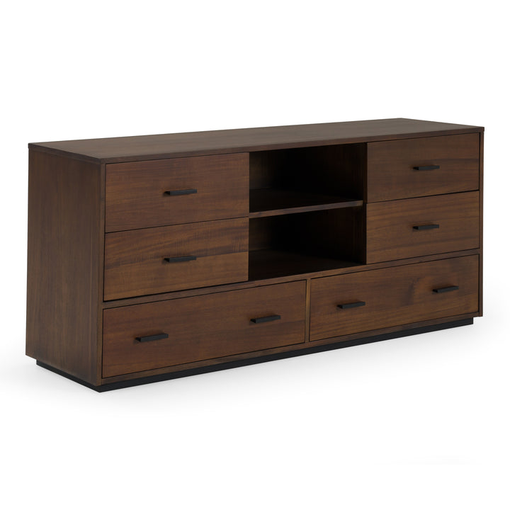 Fantasia - Contemporary Dark Walnut Dresser - View 6