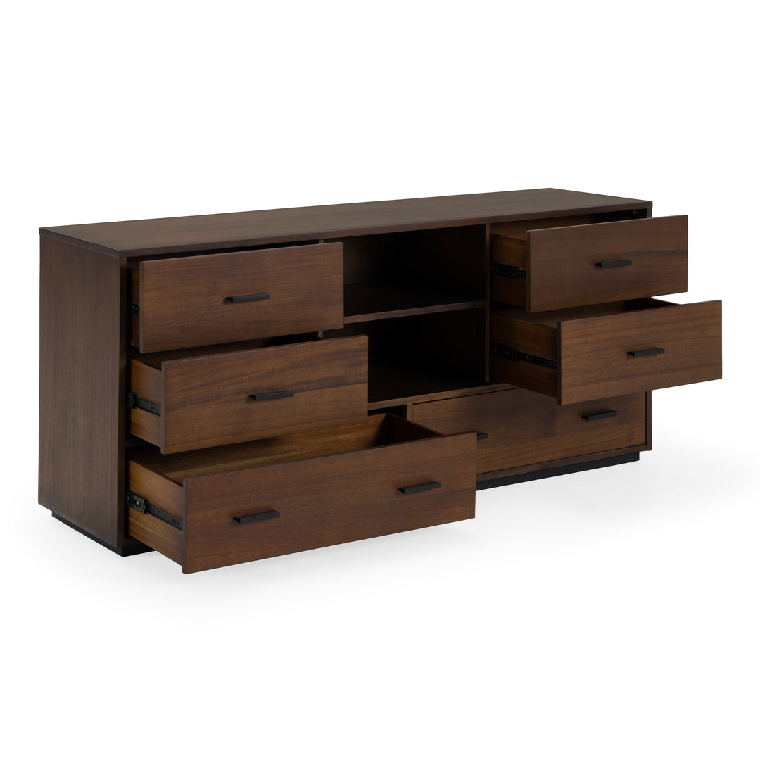 Fantasia - Contemporary Dark Walnut Dresser