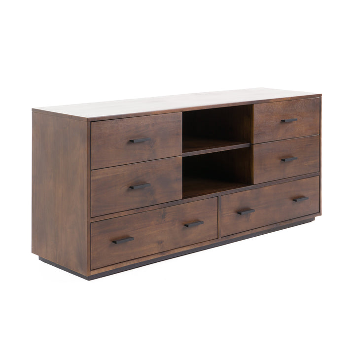 Fantasia  Contemporary Dark Walnut Dresser
