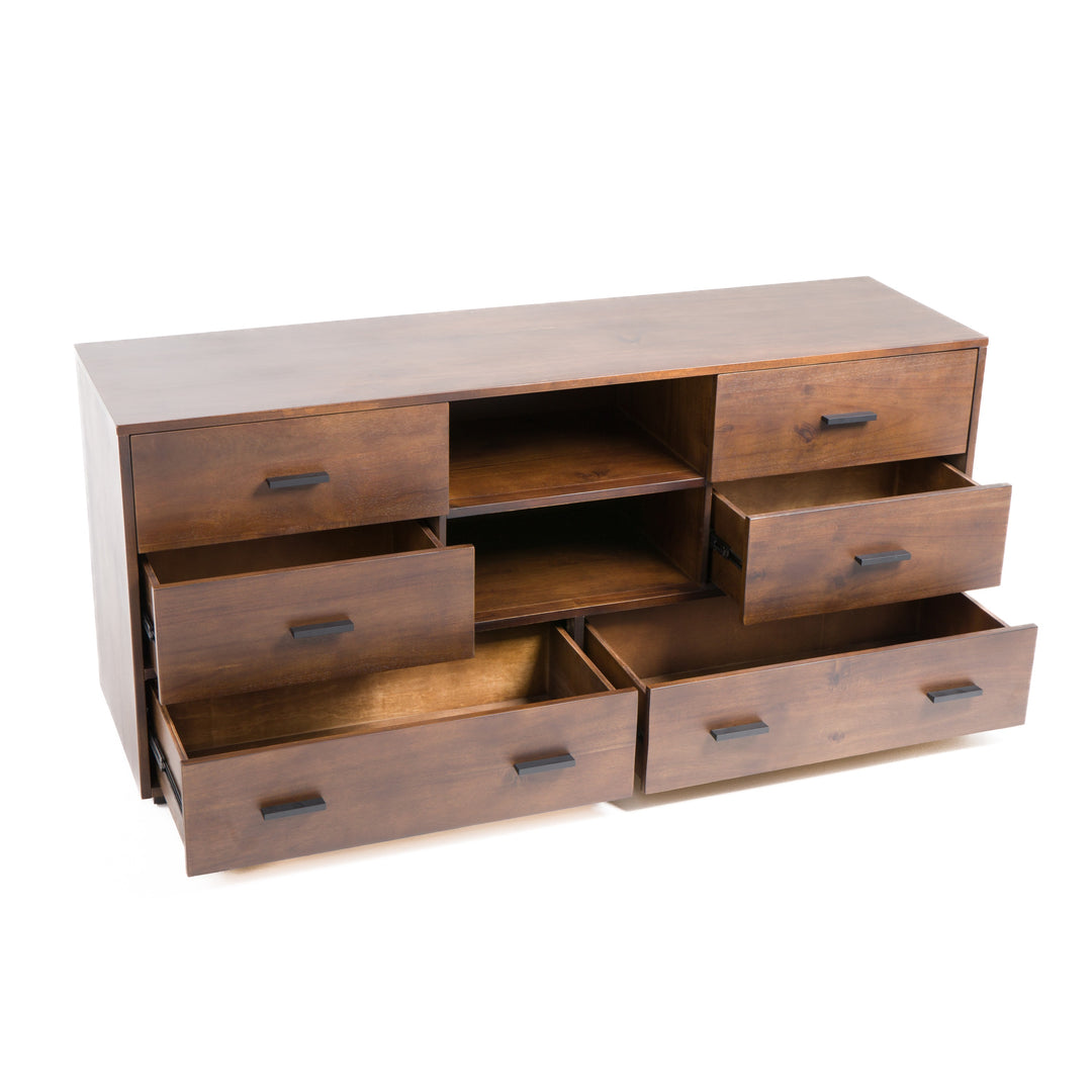 Fantasia  Contemporary Dark Walnut Dresser