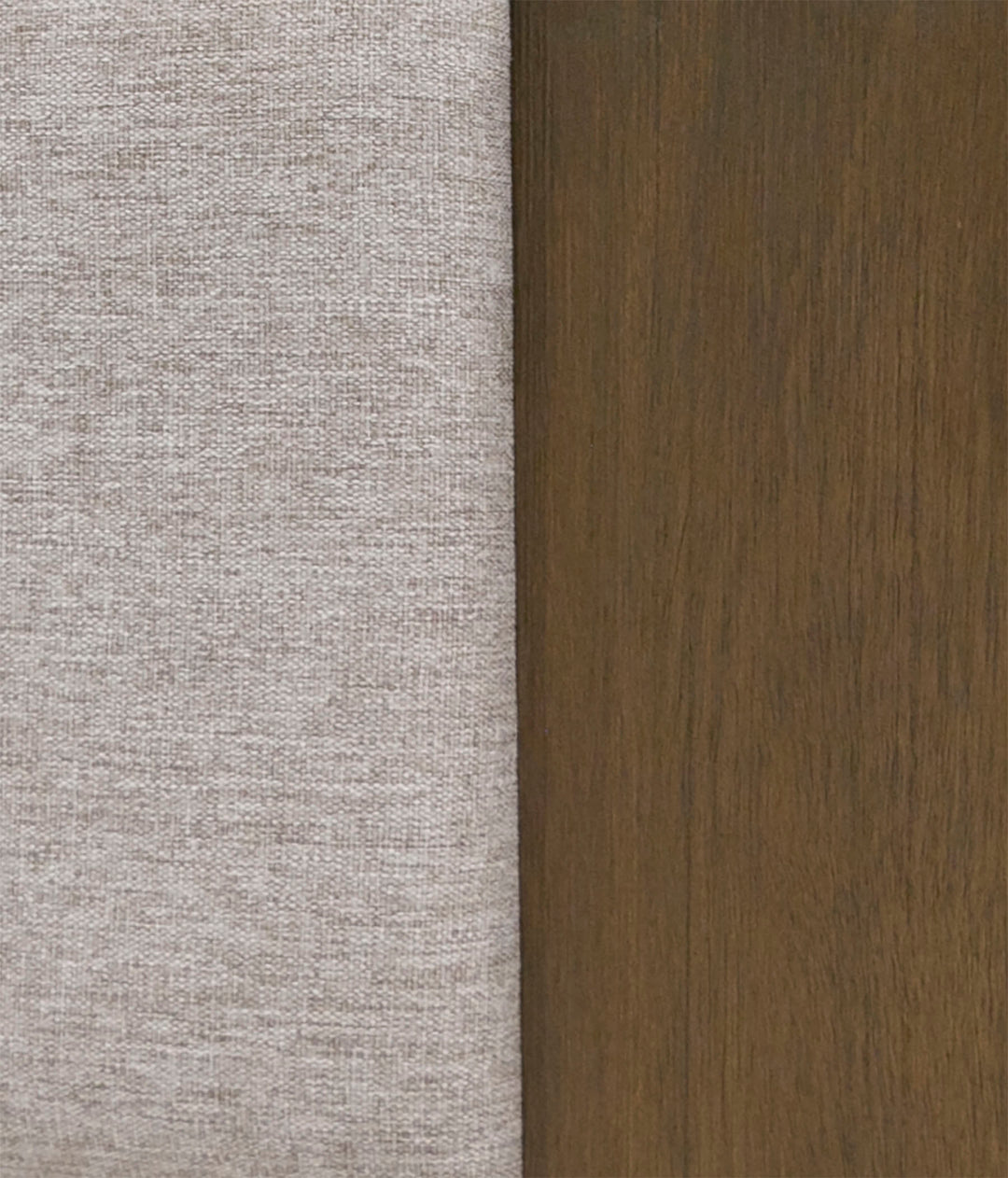 Queen Fantasia - Contemporary Walnut & Grey Bed with Two Nightstands