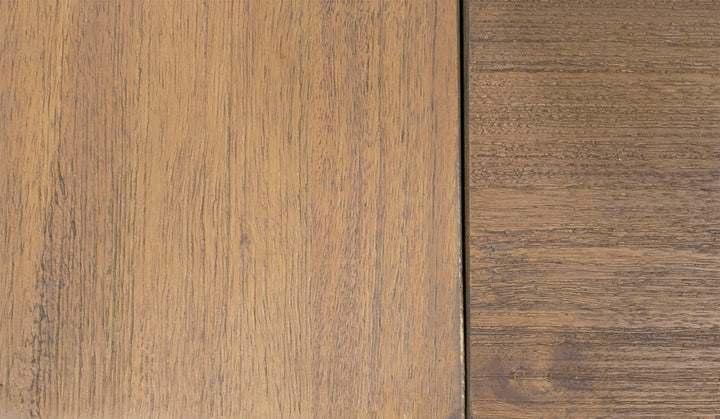 Queen Fantasia - Contemporary Walnut &amp; Grey Bed with Two Nightstands