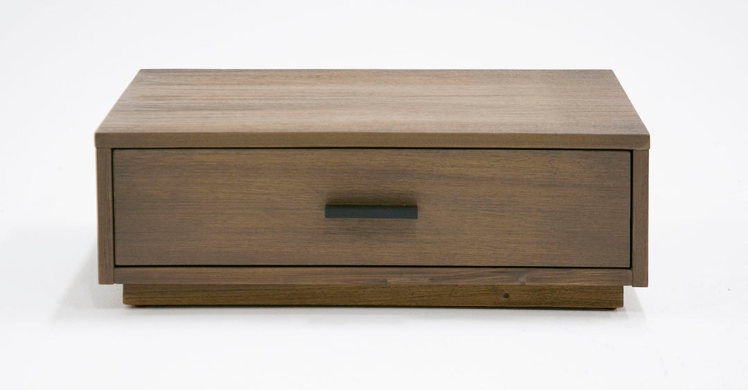 Fantasia  Contemporary Walnut & Grey Bed with Two Nightstands