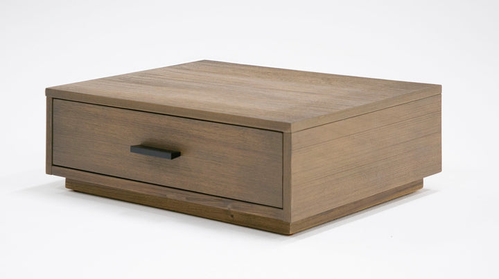 Fantasia  Contemporary Walnut & Grey Bed with Two Nightstands