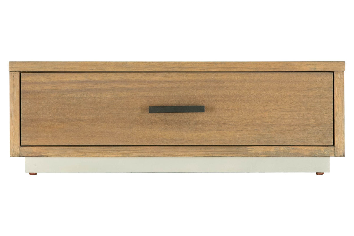 Eastern King Fantasia - Contemporary Walnut & Grey Bed with Two Nightstands - View 4