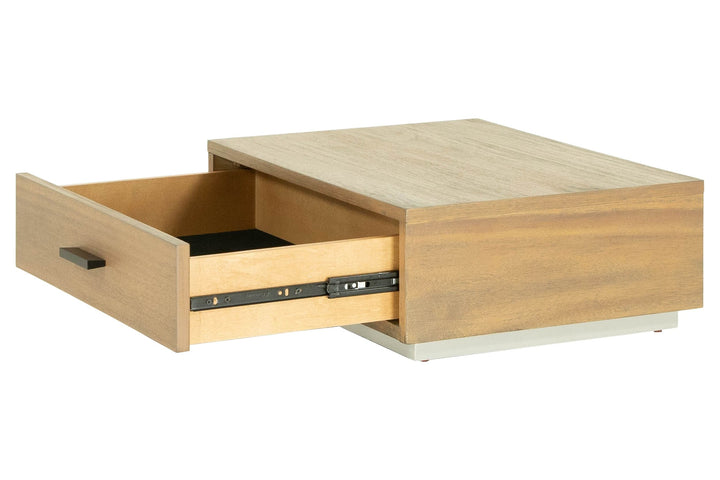 Eastern King Fantasia - Contemporary Walnut &amp; Grey Bed with Two Nightstands