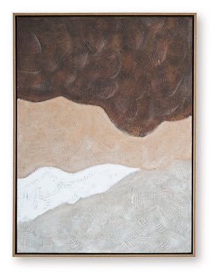 Fanthorne Wall Art - Dark Brown Canvas Art modern furniture Contempo Furniture