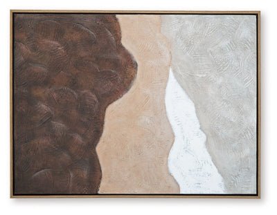 Fanthorne Wall Art - Dark Brown Canvas Art modern furniture Contempo Furniture