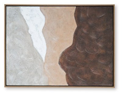 Fanthorne Wall Art - Dark Brown Canvas Art modern furniture Contempo Furniture