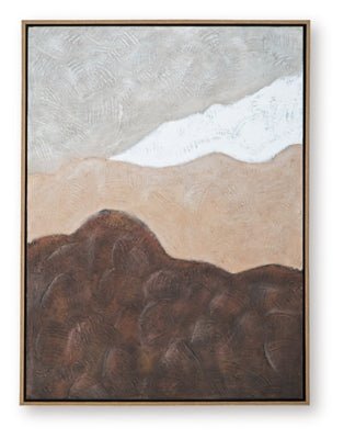 Fanthorne Wall Art - Dark Brown Canvas Art modern furniture Contempo Furniture