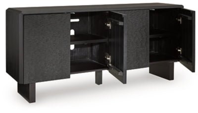 Farrelmore Accent Cabinet - Black Accent Cabinet modern furniture Contempo Furniture
