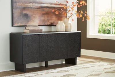 Farrelmore Accent Cabinet - Black Accent Cabinet modern furniture Contempo Furniture