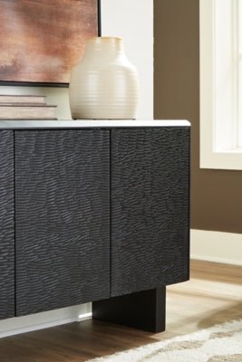 Farrelmore Accent Cabinet - Black Accent Cabinet modern furniture Contempo Furniture