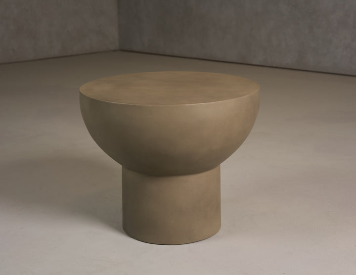 Fate  Modern Grey Concrete End Table
