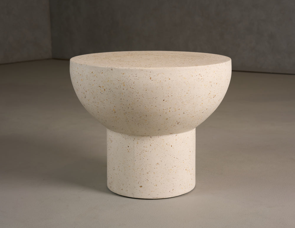 Fate - Modern Terrazzo Concrete End Table - View 3