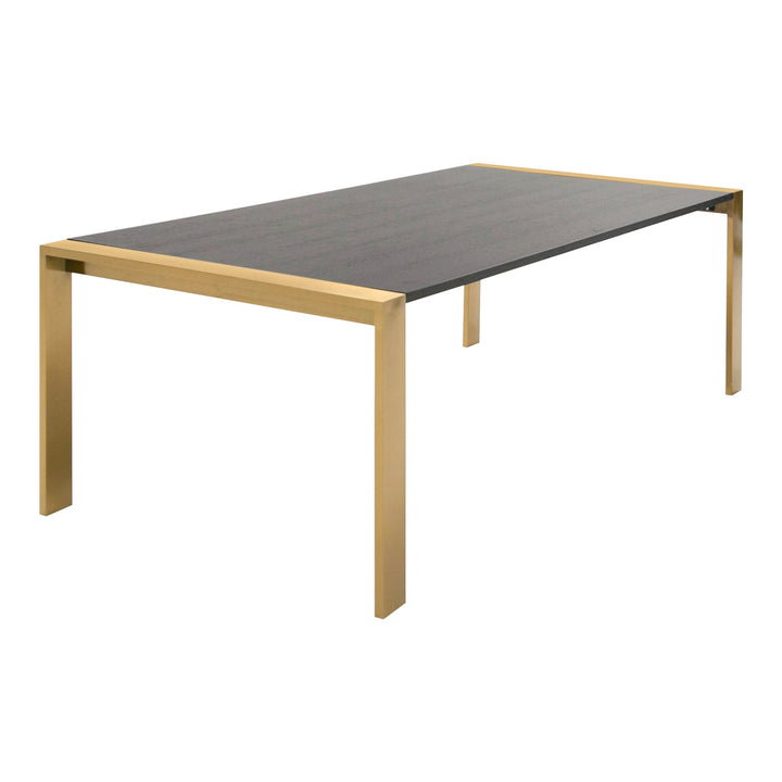 Fauna - Modern Wenge and Brass Dining Table