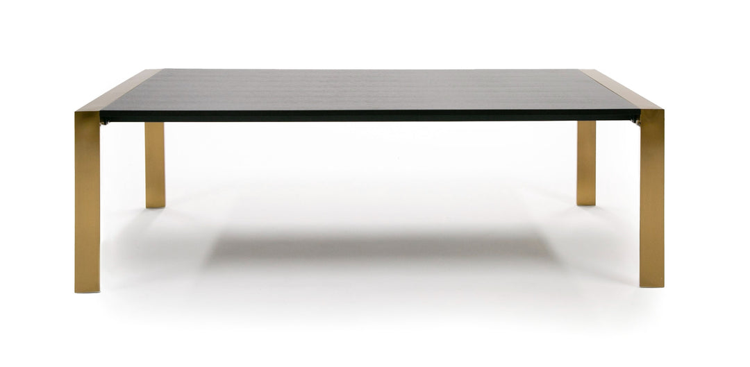 Fauna - Modern Wenge and Brass Dining Table
