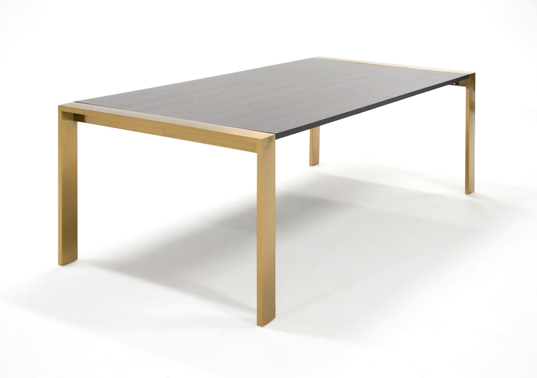Fauna - Modern Wenge and Brass Dining Table