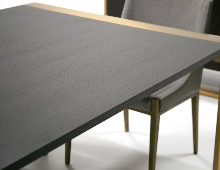 Fauna - Modern Wenge and Brass Dining Table