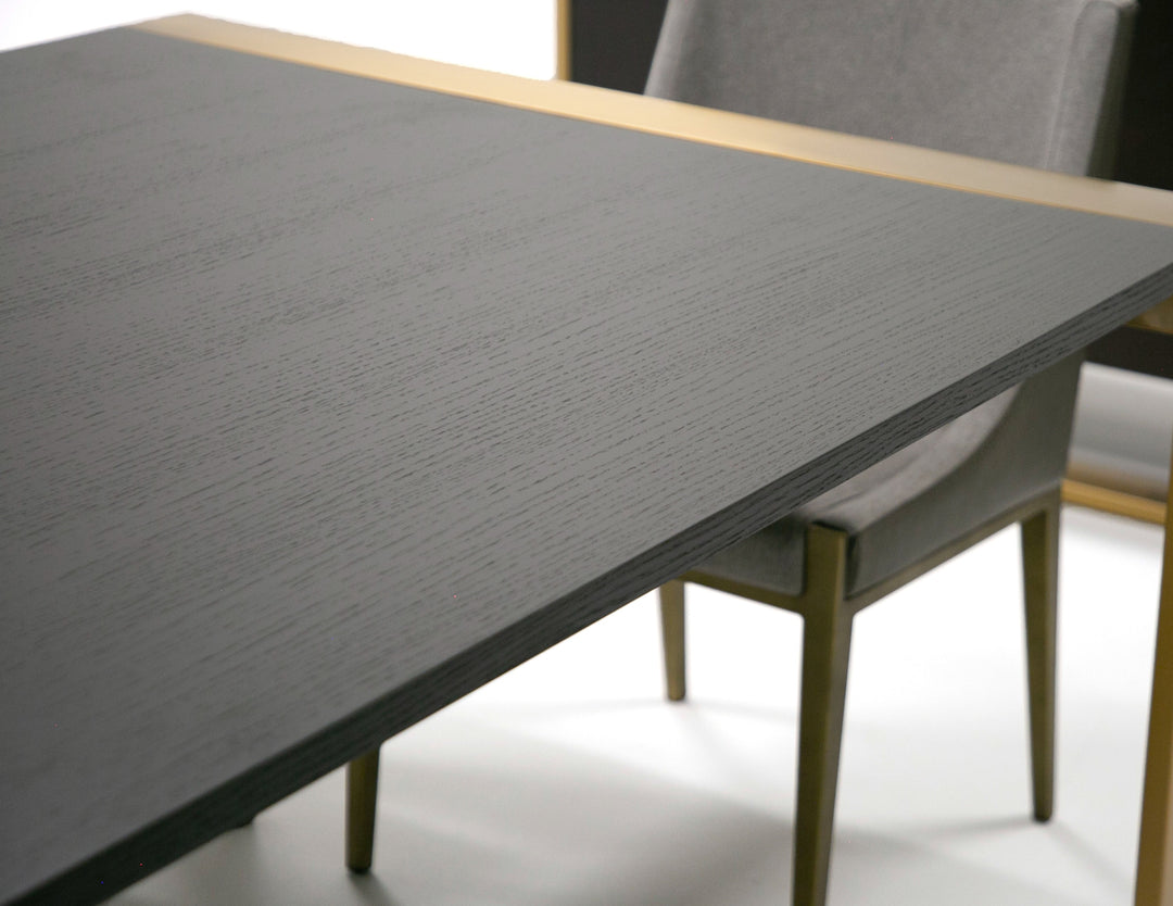 Fauna - Modern Wenge and Brass Dining Table