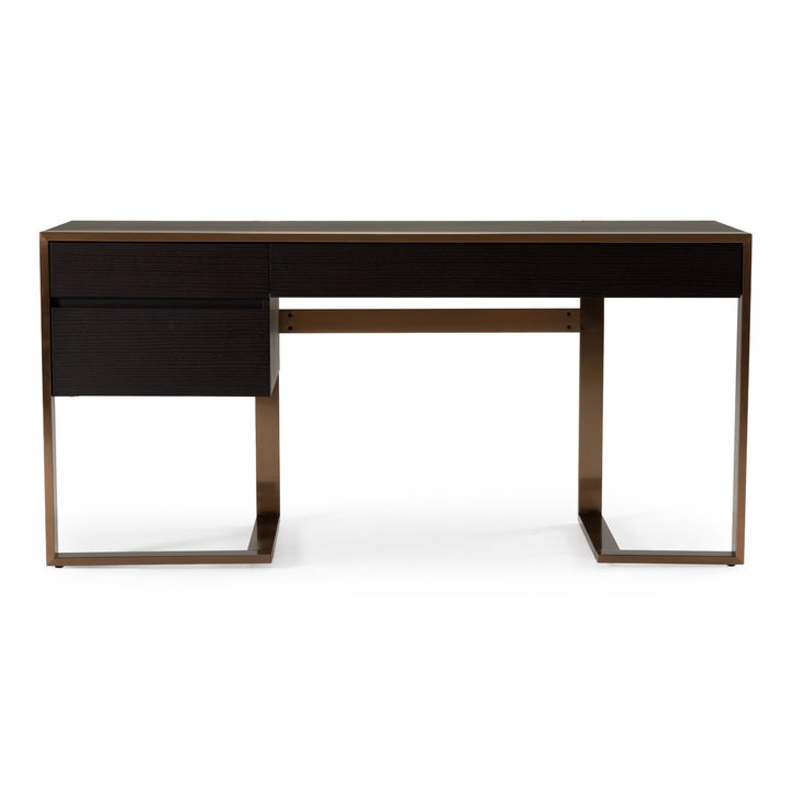 Modern Fauna Wenge and Rosegold Desk