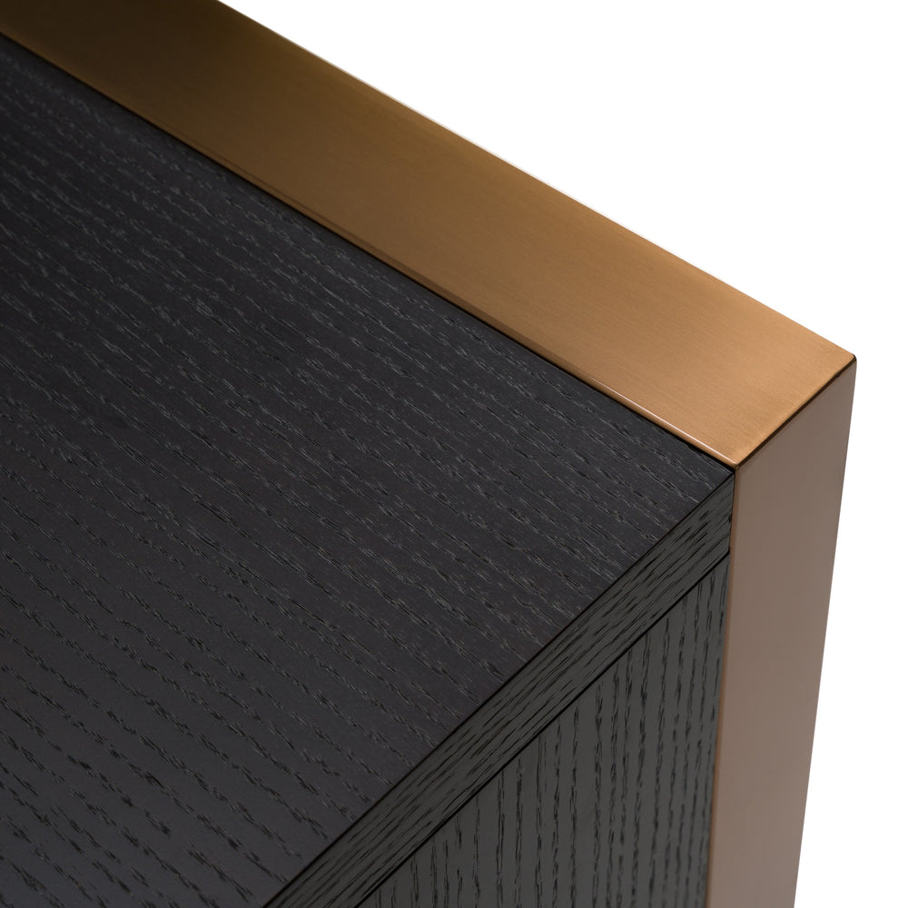 Modern Fauna Wenge and Rosegold Desk - View 7