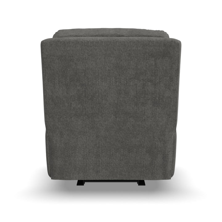 Penn Power Rocking Recliner With Power Headrest &amp; Lumbar Dark Gray