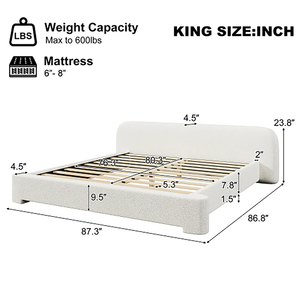 cozy-white-boucle-upholstered-bed-king-size