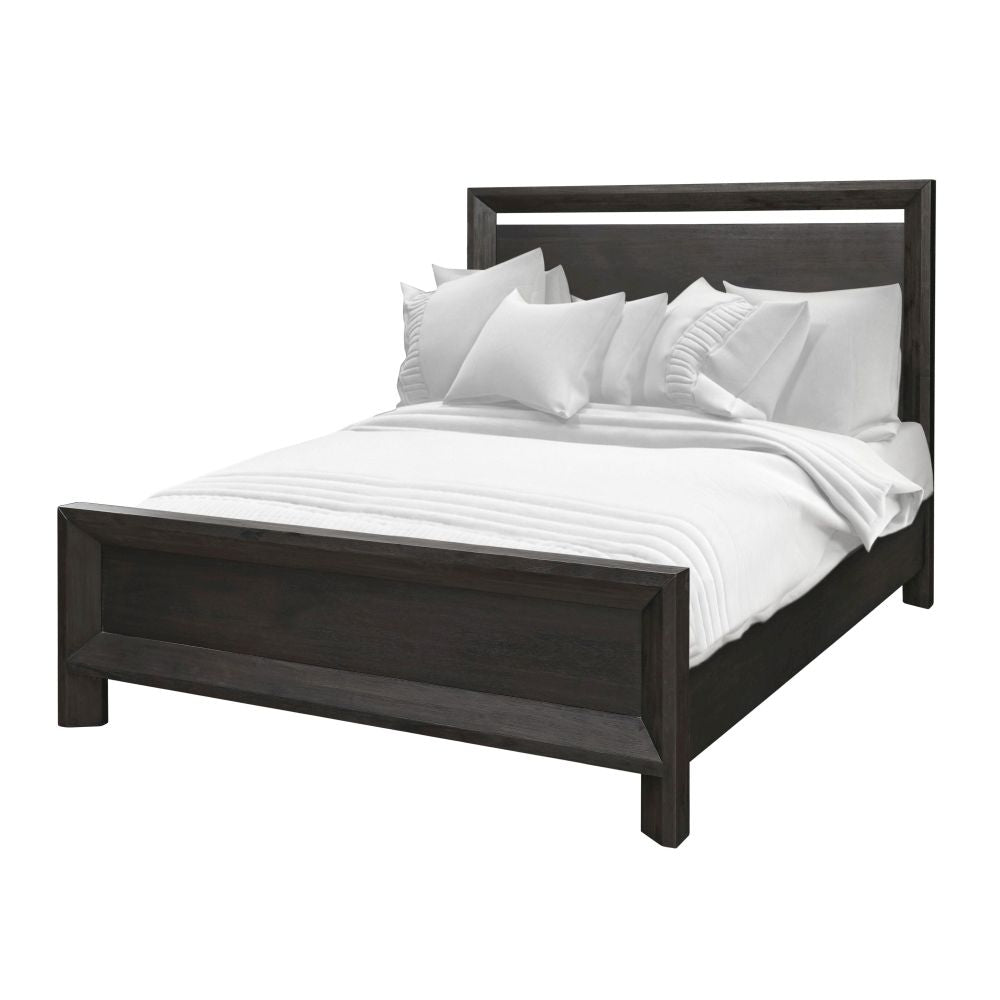 Modus Furniture 3Ju5H5 Chloe Wood Panel Bed In Basalt Grey