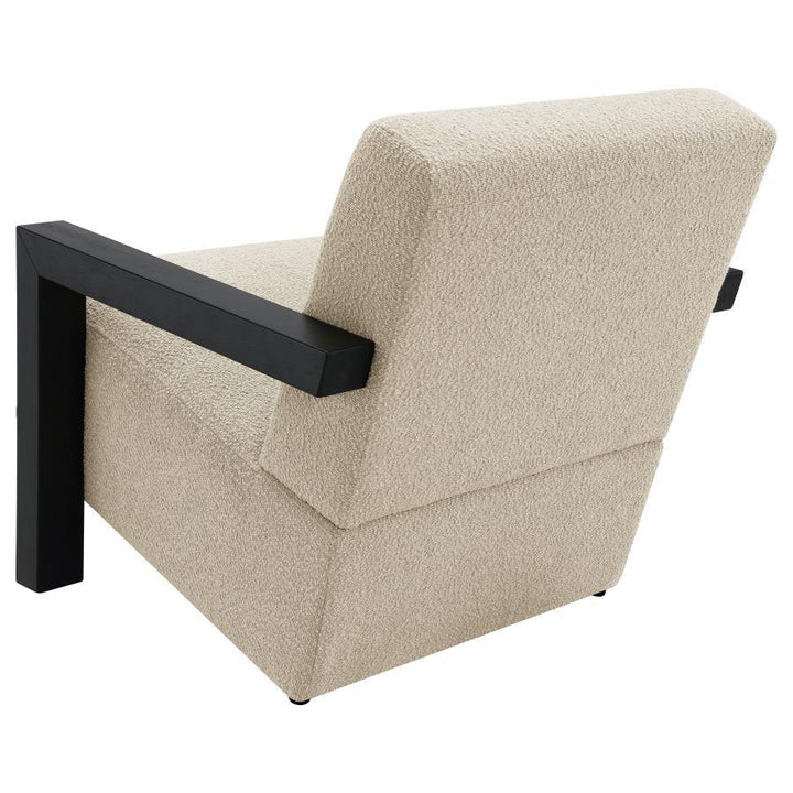 Fitzroy - Boucle Upholstered Accent Arm Chair - Latte