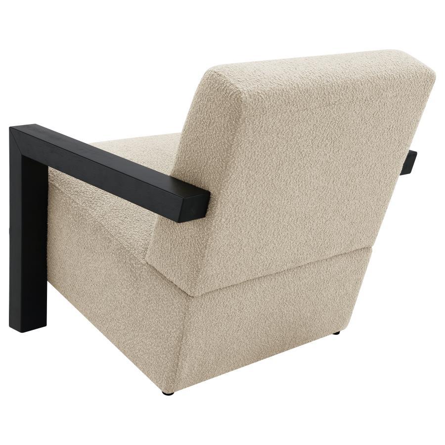 Fitzroy - Boucle Upholstered Accent Arm Chair - Latte