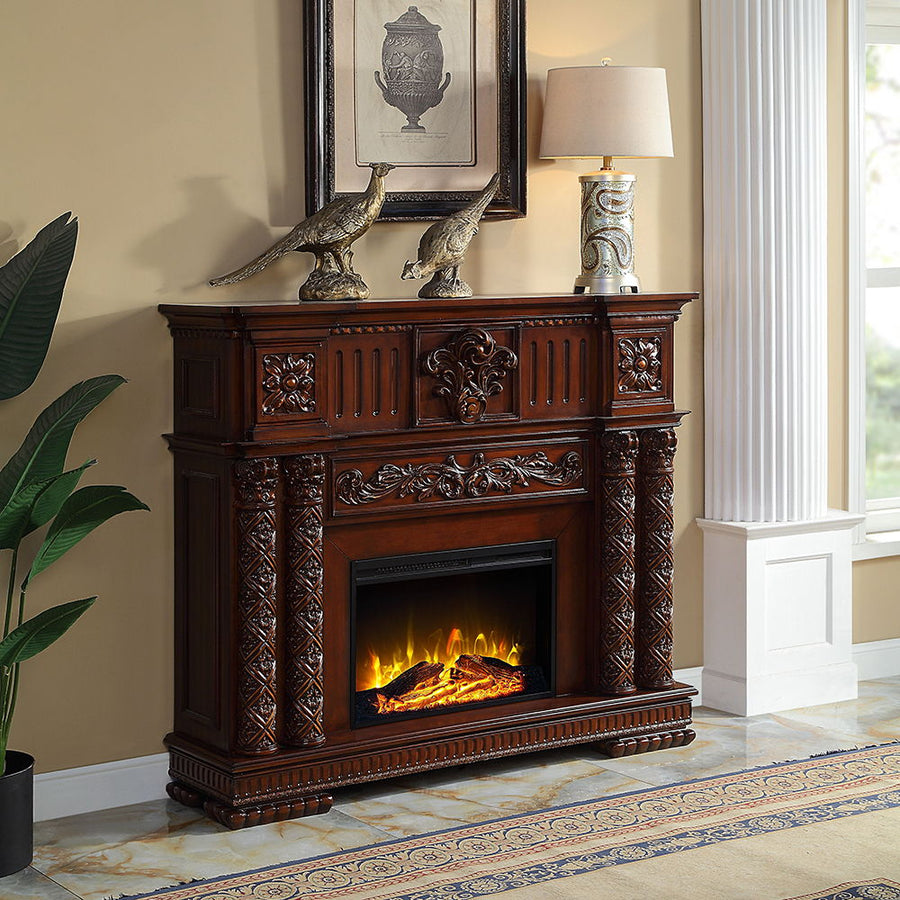 ACME Furniture Vendome Fireplace Cherry