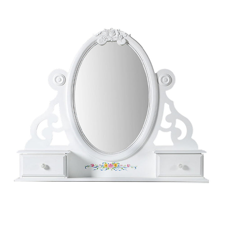 Flora - Mirror With Jewlery - White