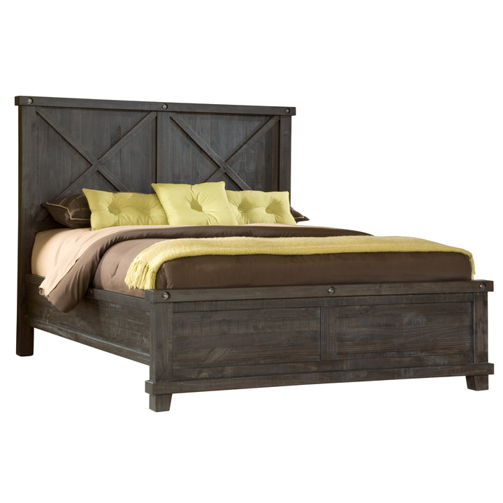 Modus Furniture 7Yc9L5 Yosemite Solid Wood Panel Bed In Cafe