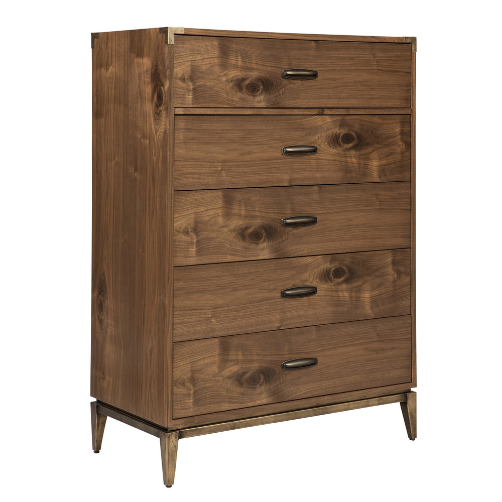 Modus Furniture 8N1684A Adler Five Drawer Chest In Natural Walnut 2024