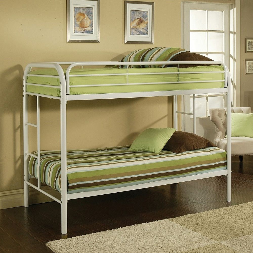 ACME Furniture Thomas Twin Over Twin Bunk Bed White