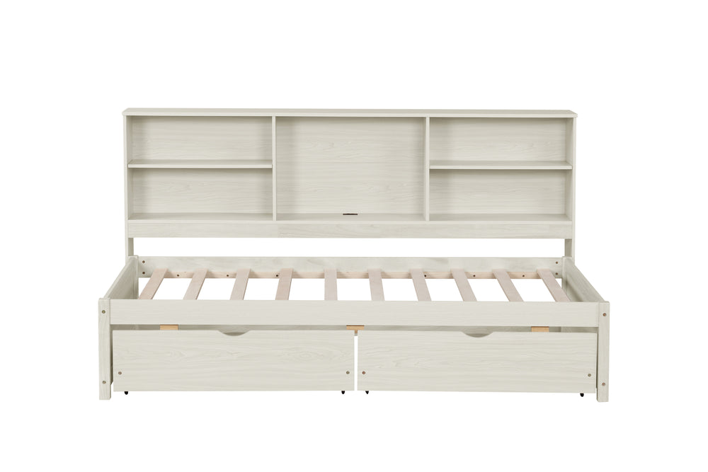 twin-size-bed-frame-with-side-bookshelves-two-drawers-and-built-in-usb-port-creamy-white-color