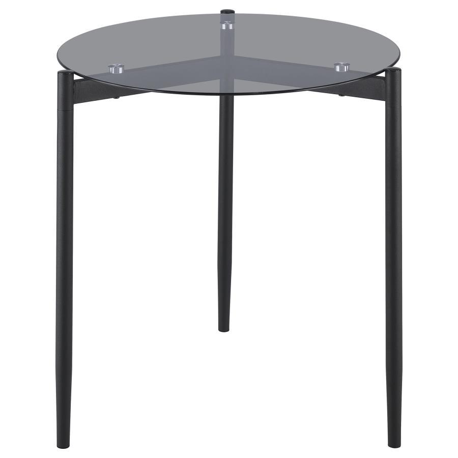 Rosalie - 2 Piece Round Coffee And End Table Set - Gray