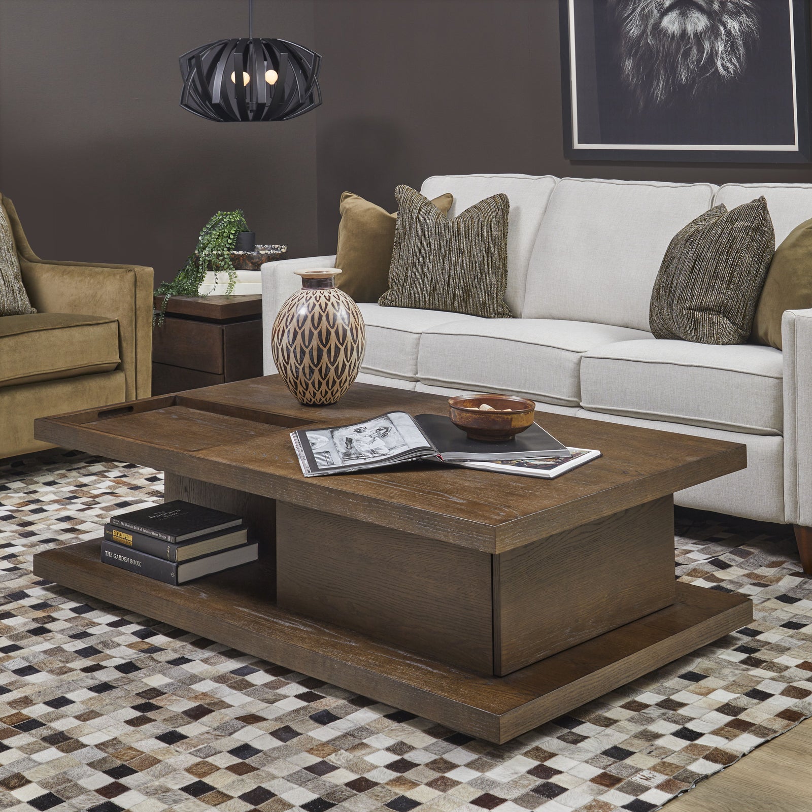 flexsteel-w1013-0311-athens-rectangular-coffee-table-with-casters-chocolate-brown