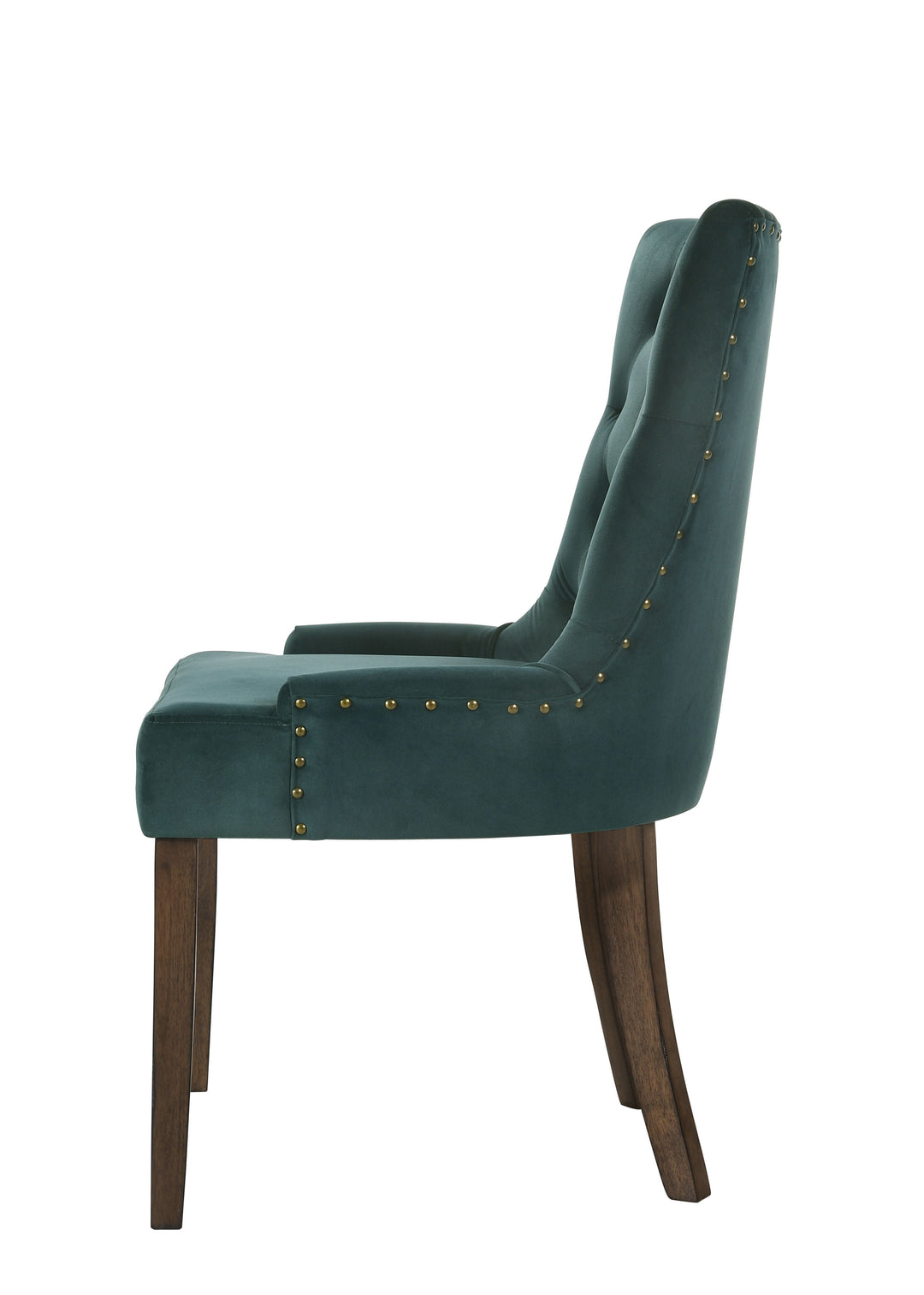 Farren - Velvet Weathered Side Chair (Set of 2) - Green