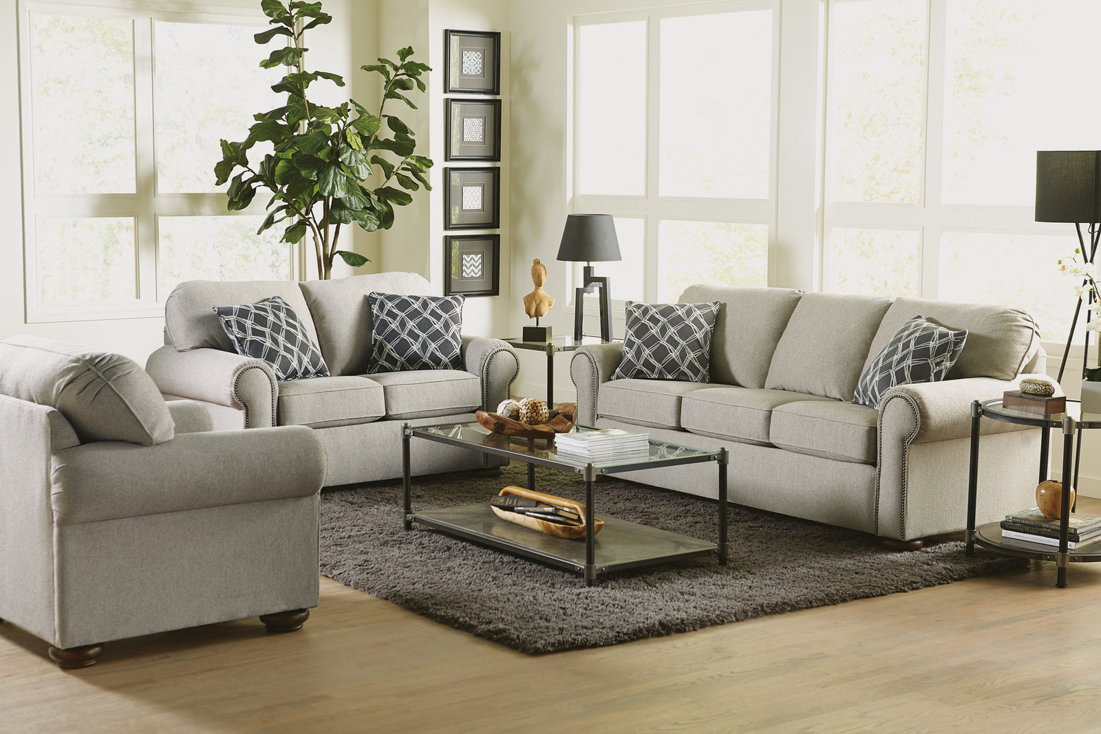 Flexsteel 5536-31 Preston  Sofa  Beige