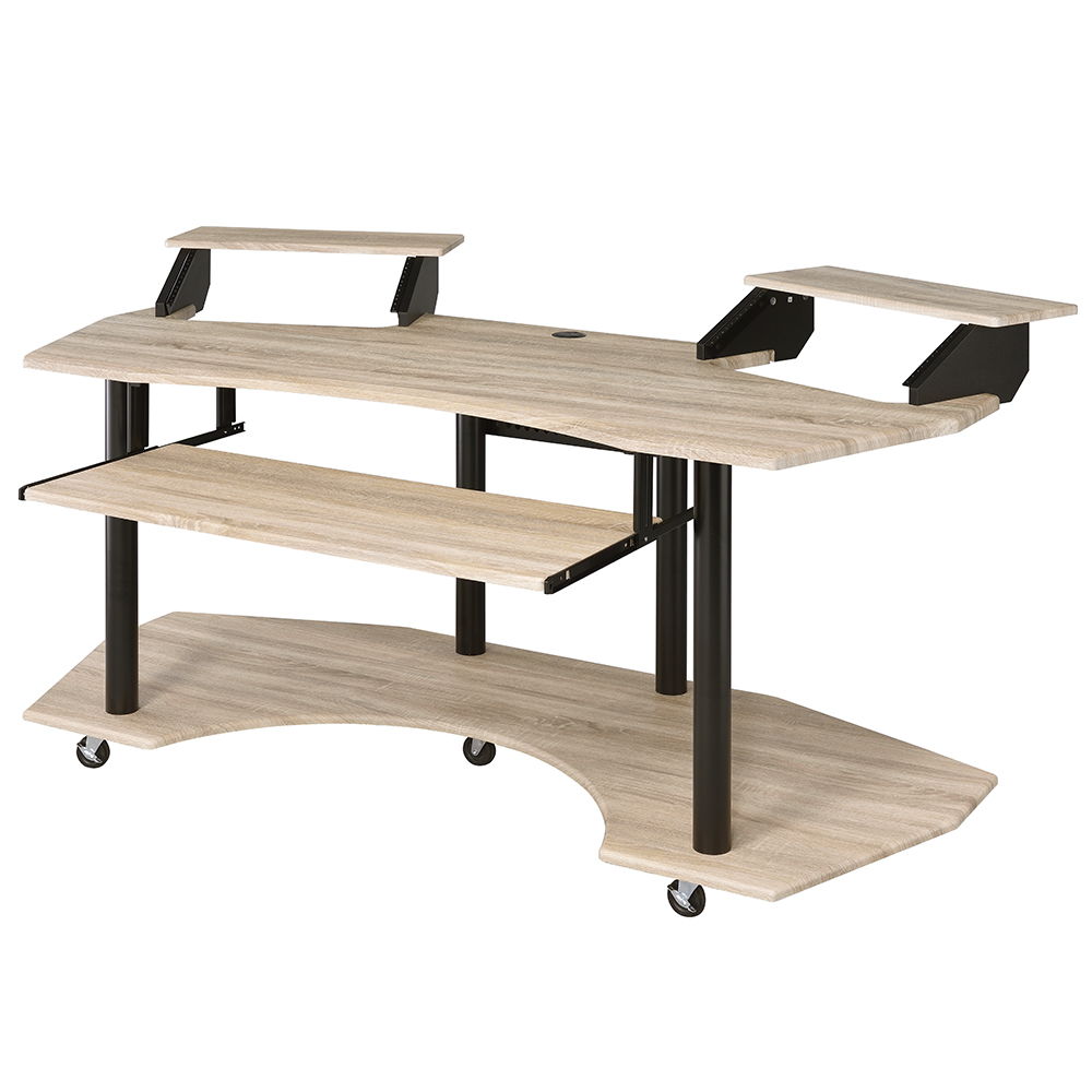 Eleazar - 71" Music Studio Desk - Natural Oak
