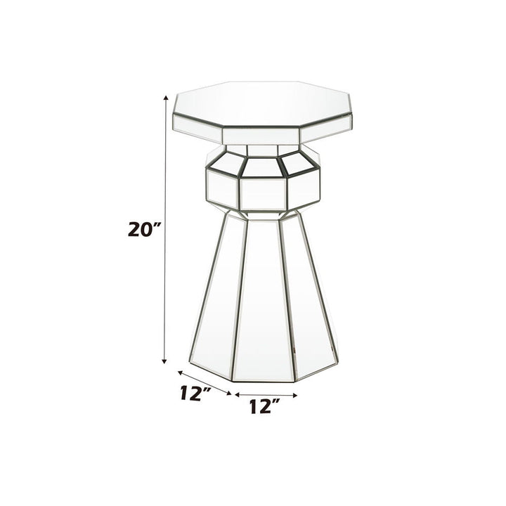 Dominic - Pedestal Stand - Mirrored