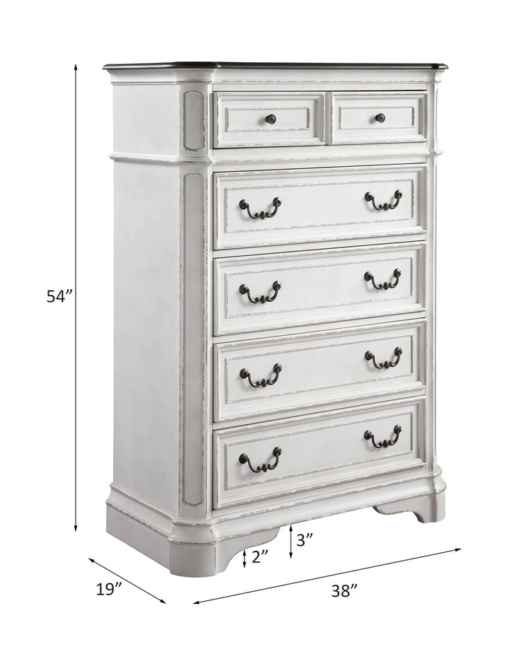 Florian - Chest - Antique White & Oak