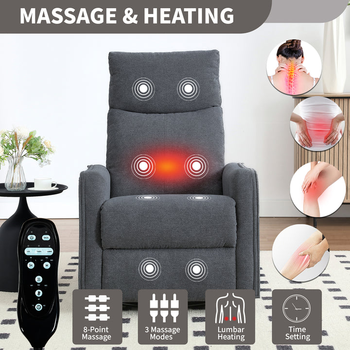 heat-massage-manual-recliner-chair-with-rocker-and-swivel-grey-fabric