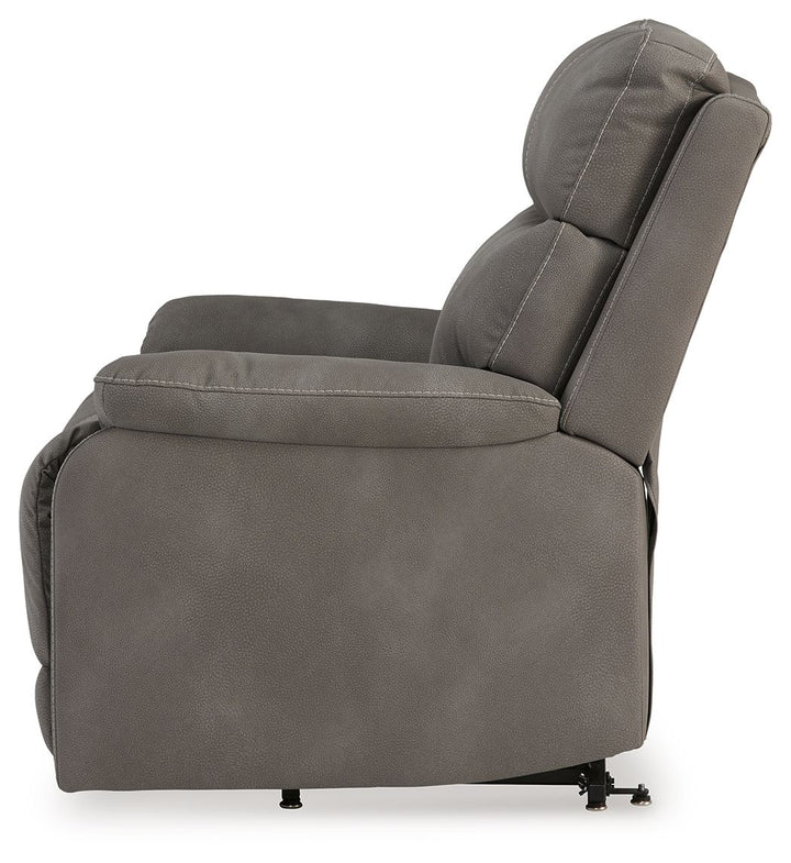 Next-Gen Durapella Power Lift Recliner with Dual Motors & Faux Leather Upholstery - Gray