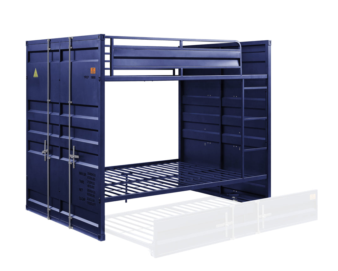 Cargo - Full Over Full Bunk Bed - Blue