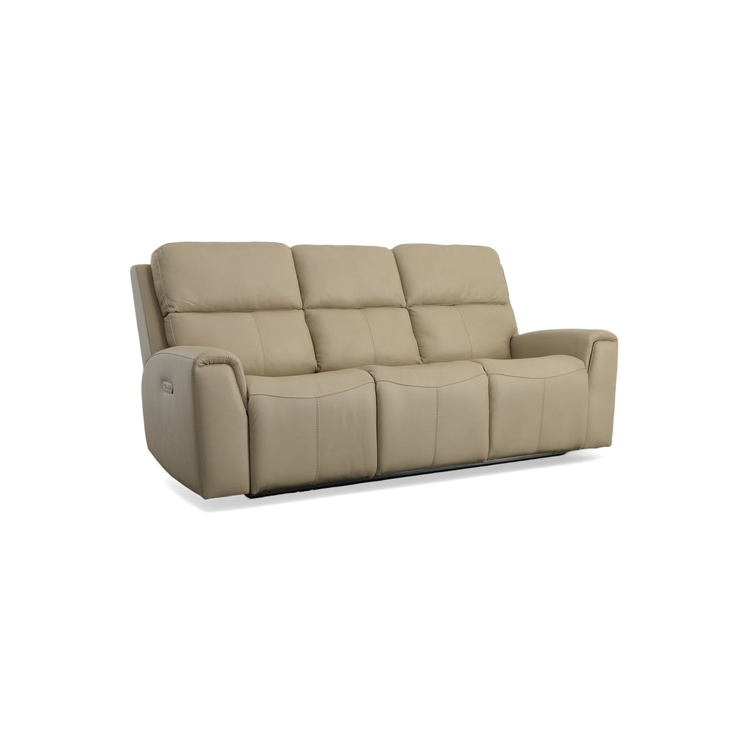 Flexsteel 1828-62PH-00912 Jarvis  Power Reclining Sofa With Power Headrests  Parchment